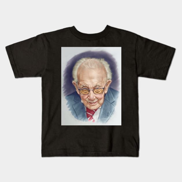 Captain Tom Moore Kids T-Shirt by AndythephotoDr